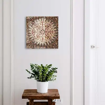 Motifs complexes aux tons chauds