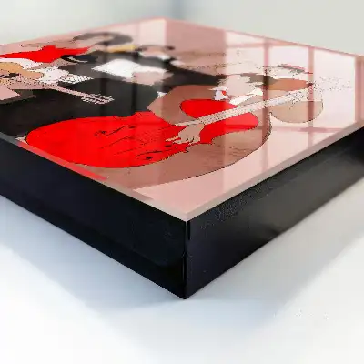 Scène de jazz aux couleurs chaudes