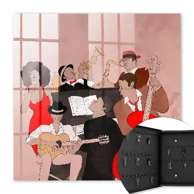 Scène de jazz aux couleurs chaudes
