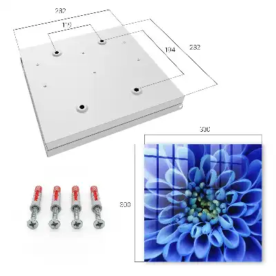 Une fleur bleue enroulée en spirale