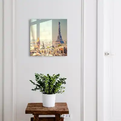 La tour Eiffel en arrière-plan