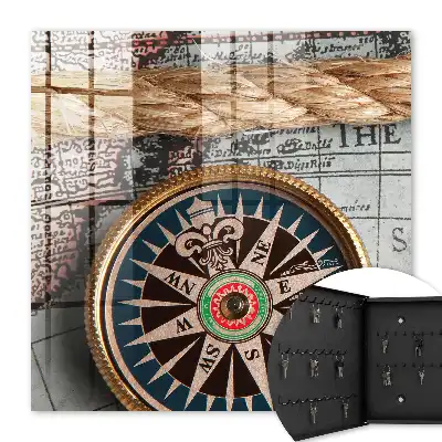 Carte de voyage style rétro
