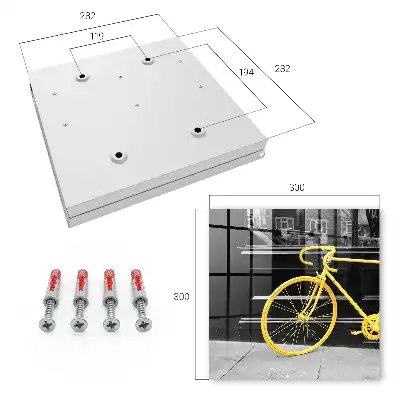 Vélo jaune sur fond noir et blanc