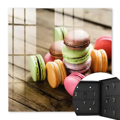 Bonbons colorés sur fond en bois