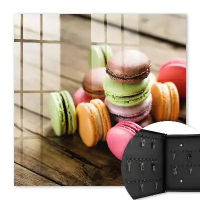 Bonbons colorés sur fond en bois