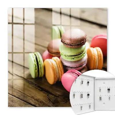 Bonbons colorés sur fond en bois
