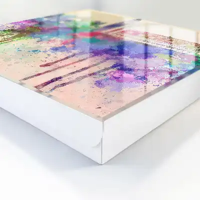 Aquarelle urbaine avec taches