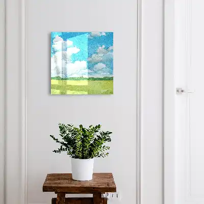 Tableau paysage estival rafraîchissant