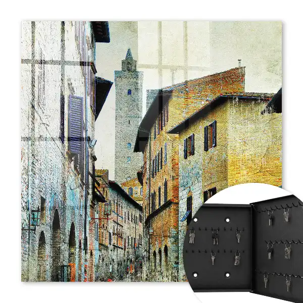 Rue méditerranéenne en briques et en pierres