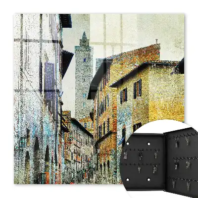 Rue méditerranéenne en briques et en pierres