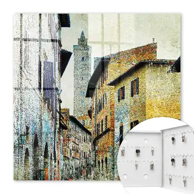 Rue méditerranéenne en briques et en pierres