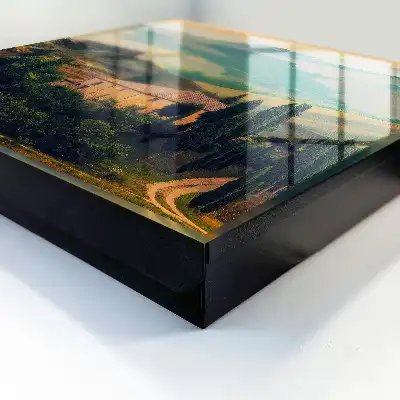 Paysage toscan avec cyprès