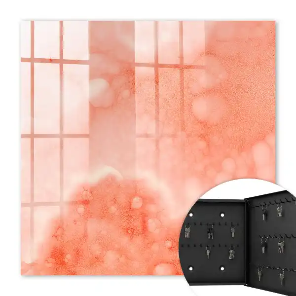 Toile abstraite sur fond orange