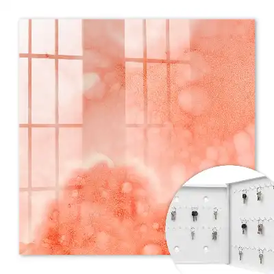 Toile abstraite sur fond orange