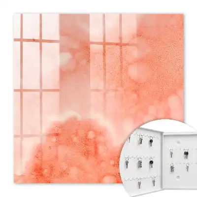 Toile abstraite sur fond orange