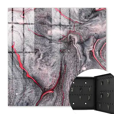 Une abstraction saisissante de gris et de rose