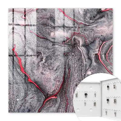 Une abstraction saisissante de gris et de rose
