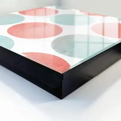 Cercles pastel sur fond blanc