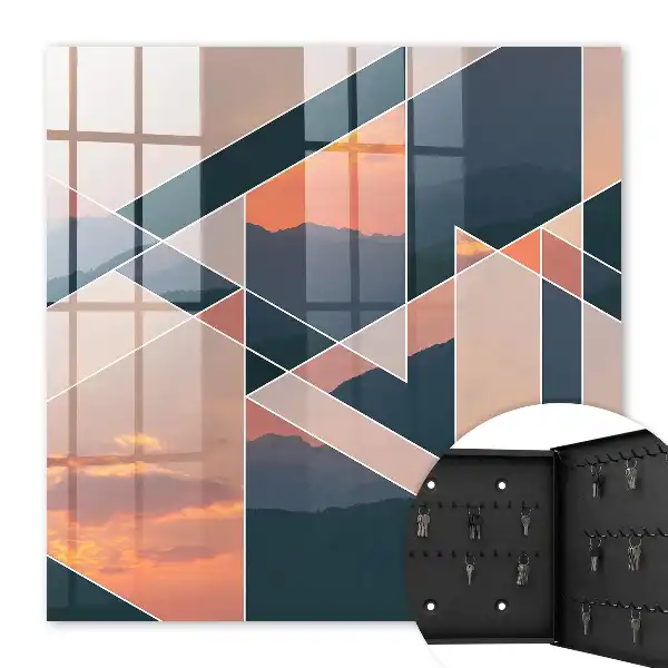 Tableau Les couchers de soleil sur les montagnes animent l'intérieur