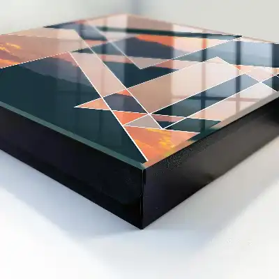 Tableau Les couchers de soleil sur les montagnes animent l'intérieur