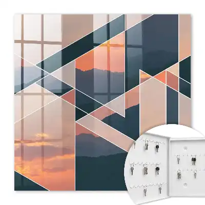 Tableau Les couchers de soleil sur les montagnes animent l'intérieur
