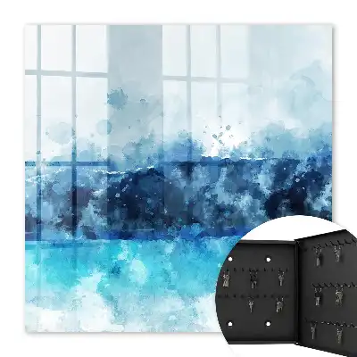 Tableau moderne paysage turquoise