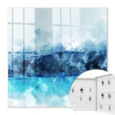 Tableau moderne paysage turquoise