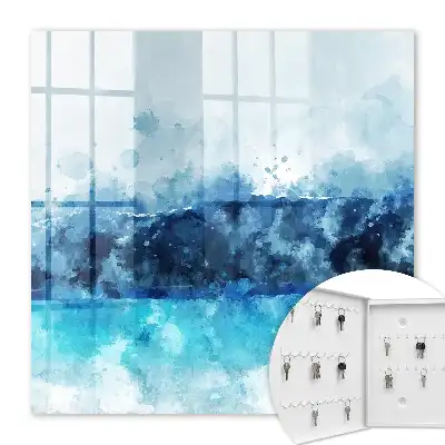 Tableau moderne paysage turquoise