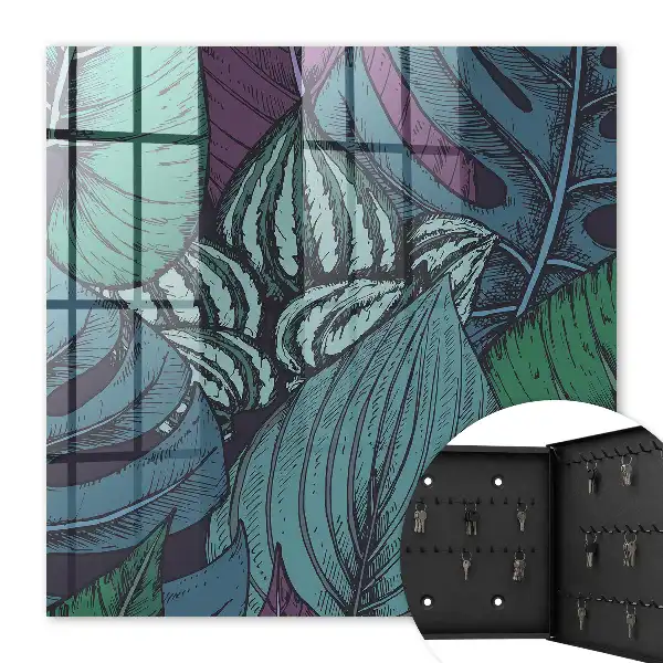 Feuilles mystérieuses aux teintes sombres