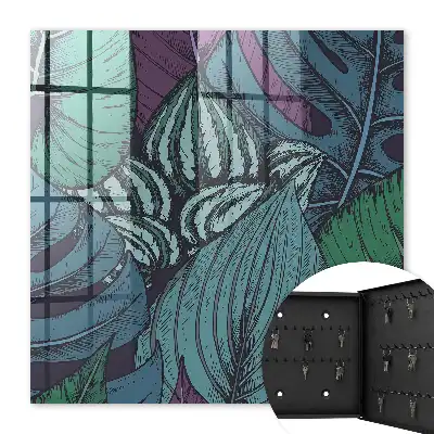 Feuilles mystérieuses aux teintes sombres