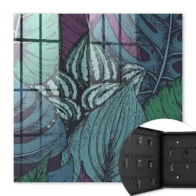 Feuilles mystérieuses aux teintes sombres