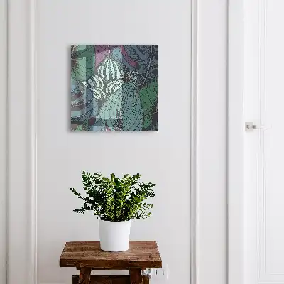Feuilles mystérieuses aux teintes sombres