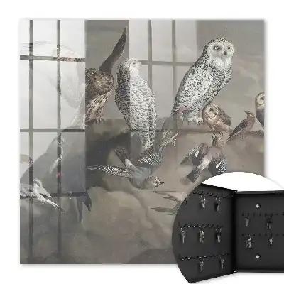 Oiseaux sur un rocher pittoresque
