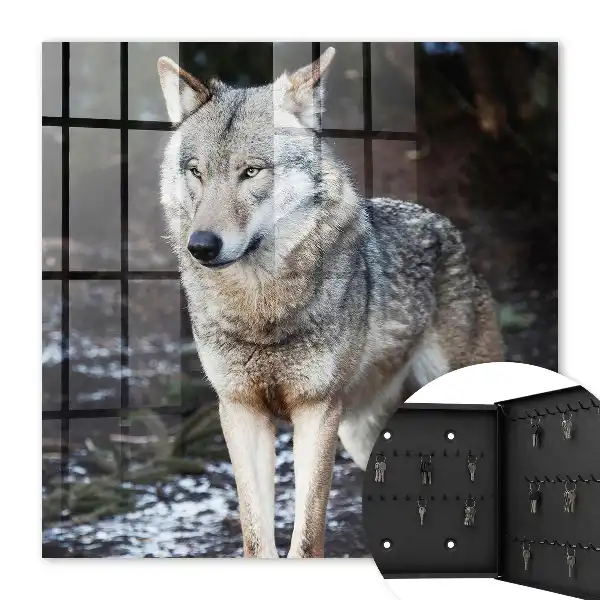 Un loup dans une forêt pleine de contrastes