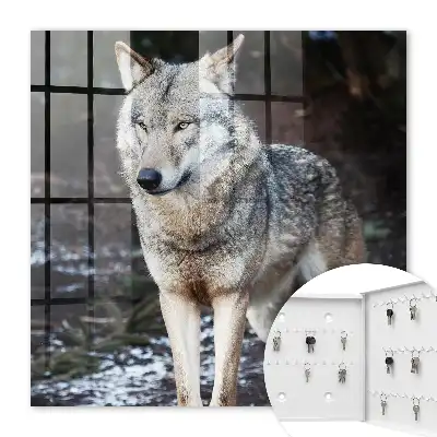Un loup dans une forêt pleine de contrastes