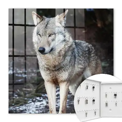 Un loup dans une forêt pleine de contrastes