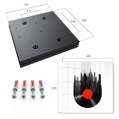 La musique de la ville des disques vinyles