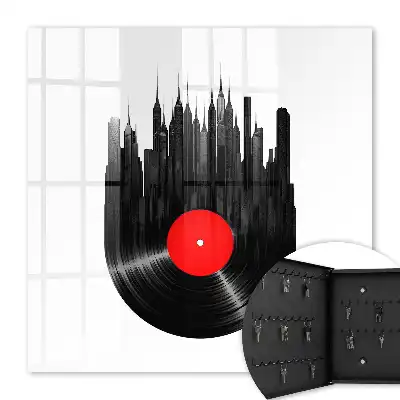 La musique de la ville des disques vinyles