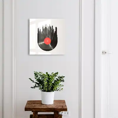 La musique de la ville des disques vinyles