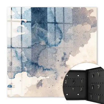 Taches d'aquarelle avec accents bruns