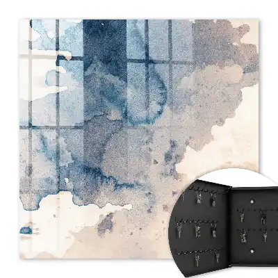 Taches d'aquarelle avec accents bruns