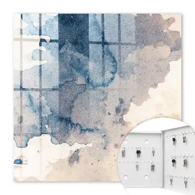 Taches d'aquarelle avec accents bruns