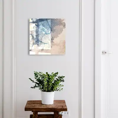 Taches d'aquarelle avec accents bruns