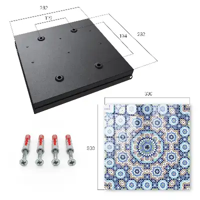 Mosaïque orientale à motifs géométriques