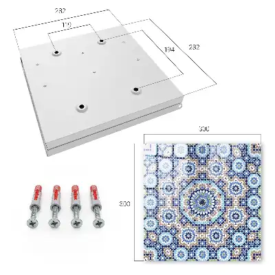 Mosaïque orientale à motifs géométriques