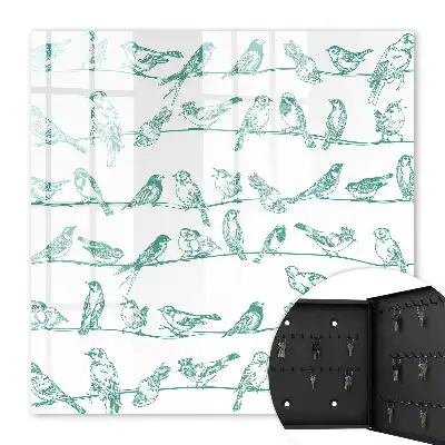 Oiseaux sur de fines branches