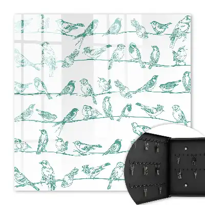 Oiseaux sur de fines branches