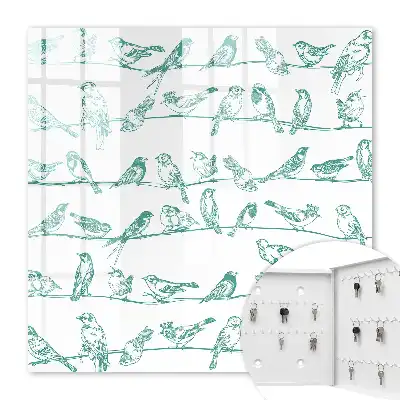 Oiseaux sur de fines branches