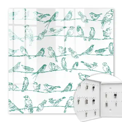 Oiseaux sur de fines branches
