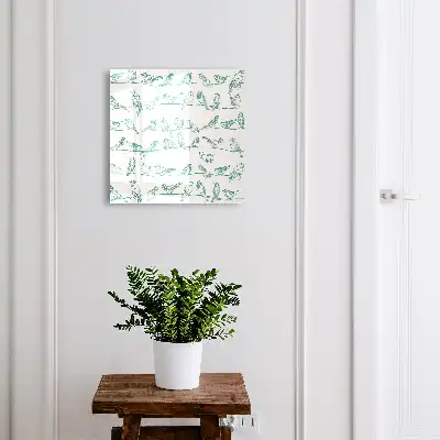 Oiseaux sur de fines branches